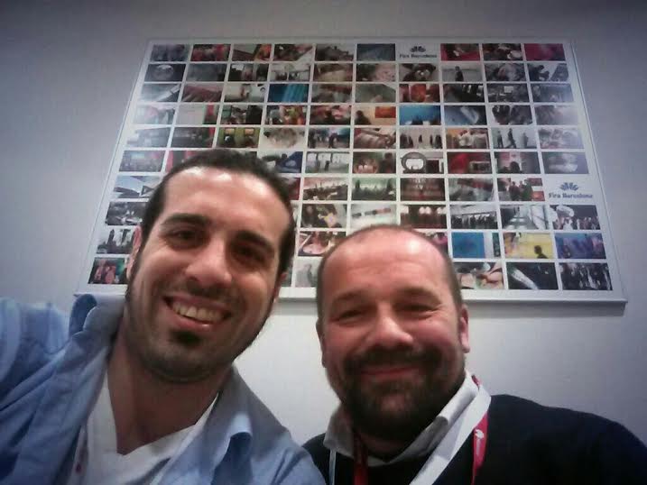 Marc Pous and Massimo Banzi at the MWC
